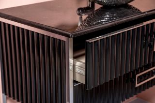 Тумба под раковину Armadi Art Monaco 100см чёрный/хром 867-100-BCR